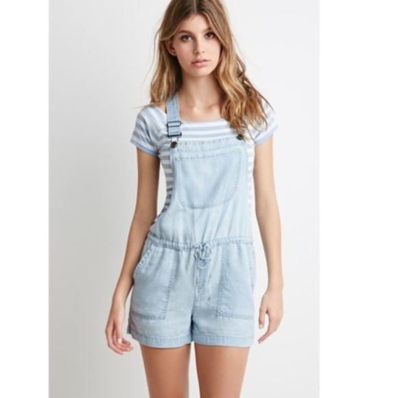 overall romper shorts